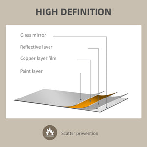 Decorative irregular mirror with pine frame, black