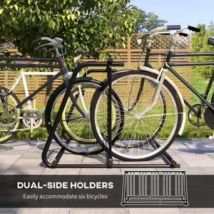 Rack for 6 bicycles