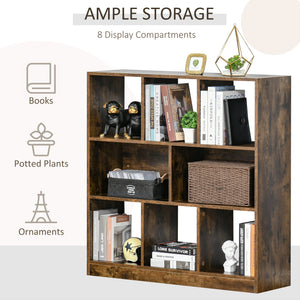 3-Tier Storage Shelf, Rustic Brown