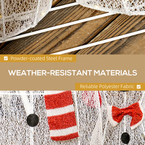 Set of 3 light-up snowmen