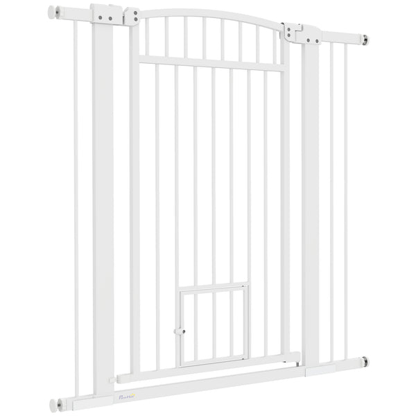 Extra Wide Pet Gate with Small Door