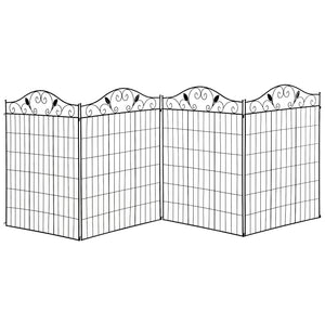 4-panel decorative garden fence