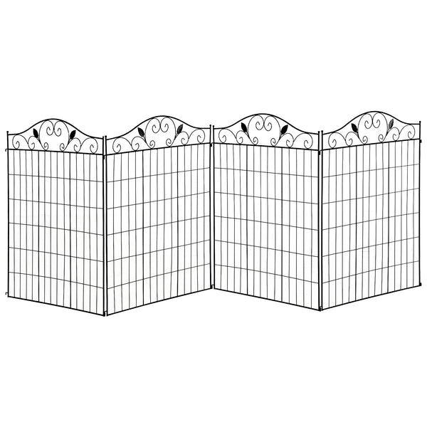 4-panel decorative garden fence