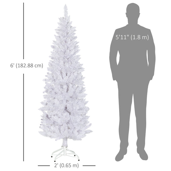 6ft tall artificial Christmas tree with 479 branches and steel base