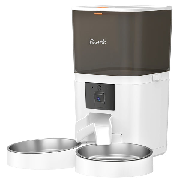 Automatic cat feeder for 2 cats with HD camera