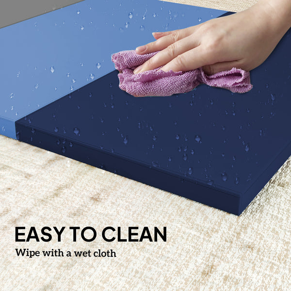 1.8m Folding Gymnastics Mat with Carry Handles, Multi-Color