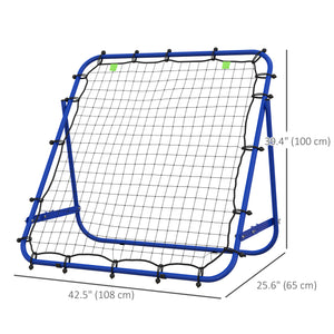 Adjustable rebound net, blue