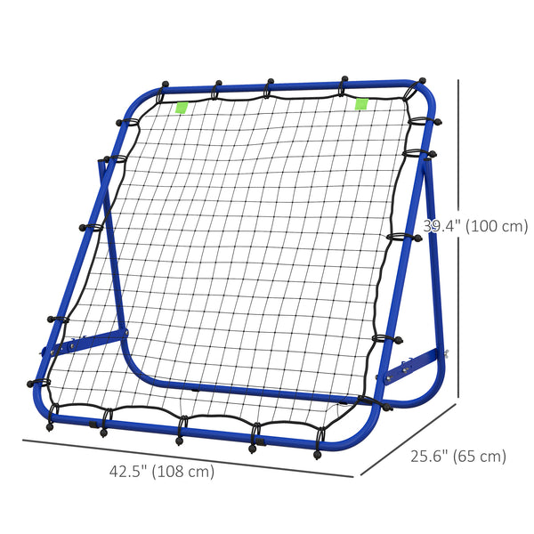 Adjustable rebound net, blue