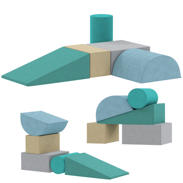 Climbing toys with removable cover blue/green