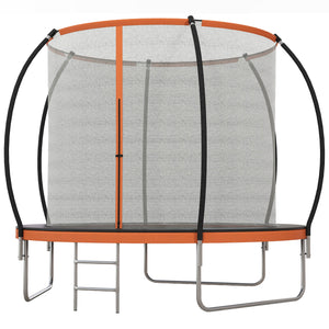 8ft Trampoline with Enclosure Net and Ladder, Orange