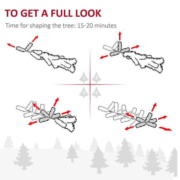 9 Foot Green Frosted Pencil Christmas Tree