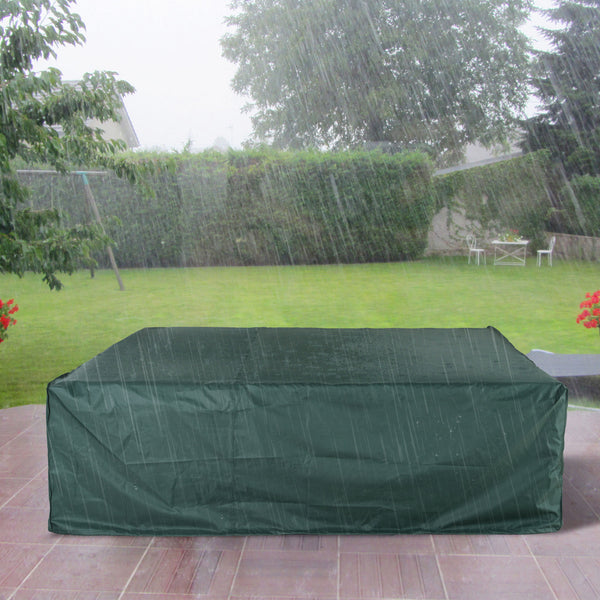 Cover for large patio furniture set, green