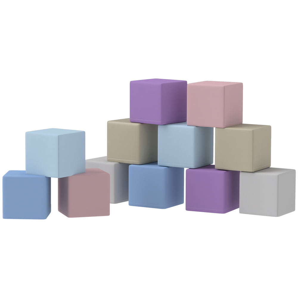 12-Piece Soft Foam Play Blocks - Multicolor
