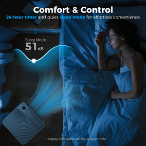8,000 BTU Portable Air Conditioner with Dehumidifier, Fan, and Wi-Fi Voice Remote for Rooms up to 344 sq ft
