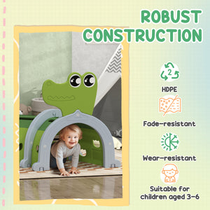 Crocodile Tunnel for children aged 3 to 6, green