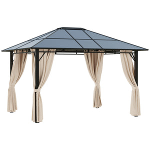 10 x 12 gazebo with rigid polycarbonate panel roof
