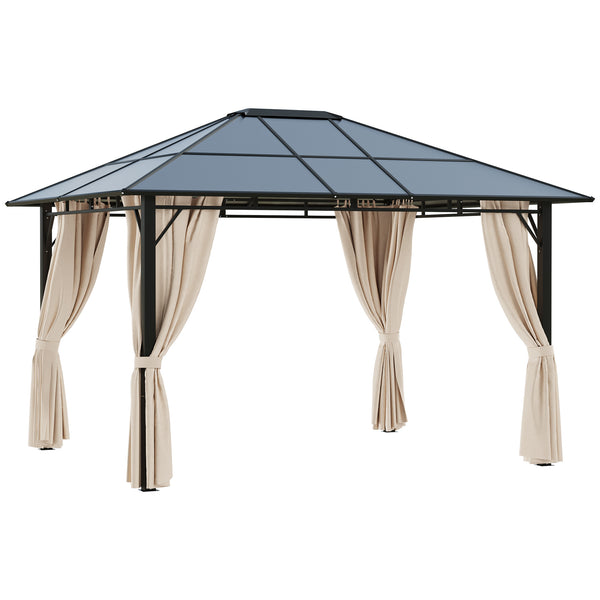 10 x 12 gazebo with rigid polycarbonate panel roof