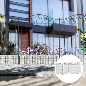 4-panel decorative garden fence