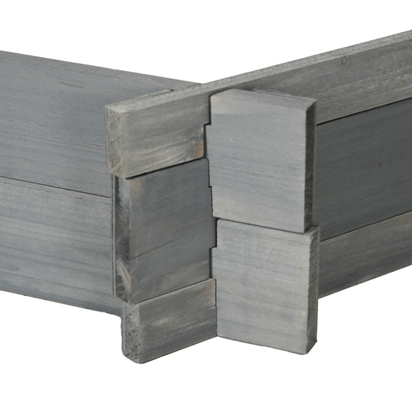 Hexagonal planter without screws, grey