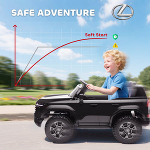 Lexus GX550 12V, 2 seats, with remote control and suspension, black