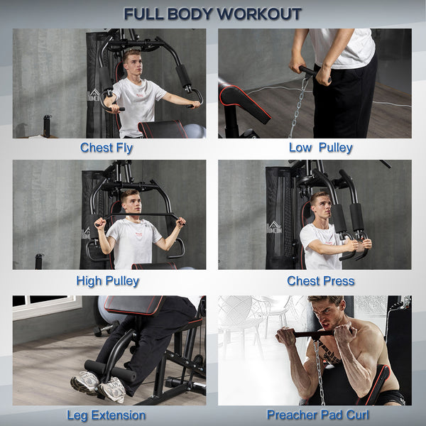 Multi-function equipment with 100 lb weight stack