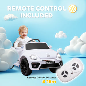 Volkswagen Beetle 12V with remote control, white