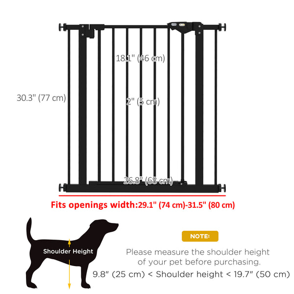 Pet barrier, black