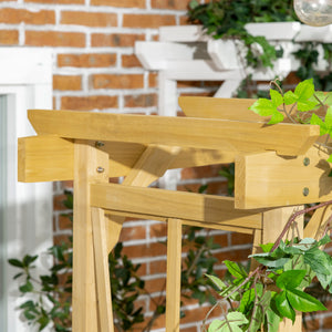 Garden arch with 2-seater bench