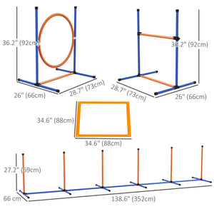 Dog Agility Training Equipment with Carry Bag