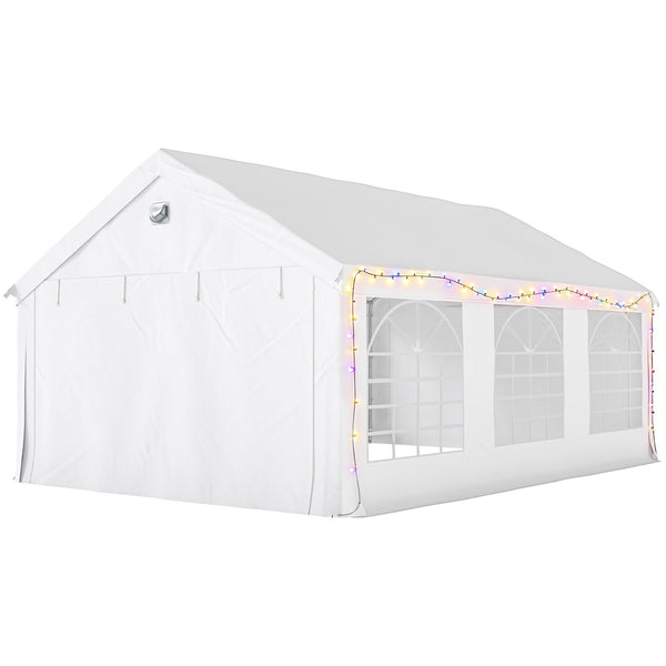 13 x 20 ft white party tent with windows