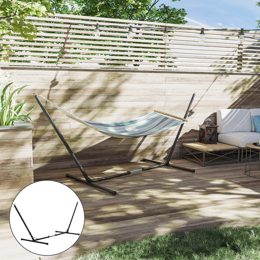 Adjustable Hammock Stand, Fits 3-4m Hammocks, Holds up to 120kg, Black