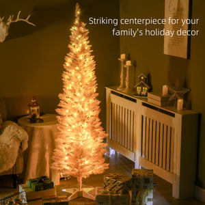 6ft Pre-Lit Pink Artificial Christmas Tree