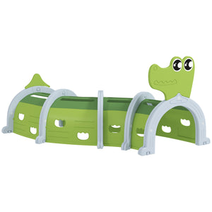 Crocodile Tunnel for children aged 3 to 6, green