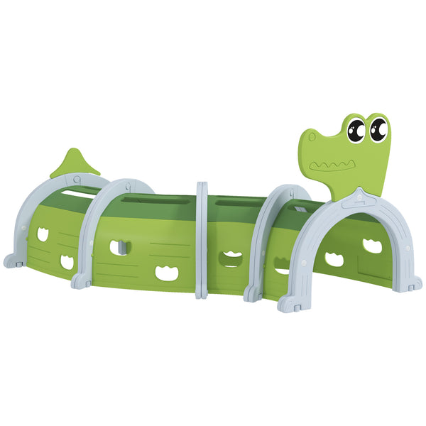 Crocodile Tunnel for children aged 3 to 6, green