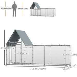 Chicken coop with direct access