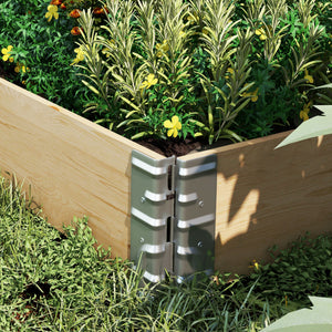Folding raised planter