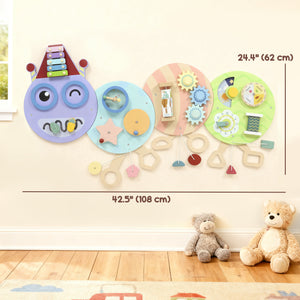 7-in-1 Caterpillar Sensory Wall