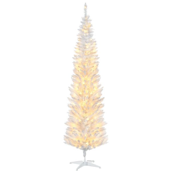 7ft Pre-Lit White Artificial Christmas Tree