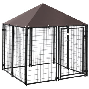 Lockable welded steel outdoor enclosure