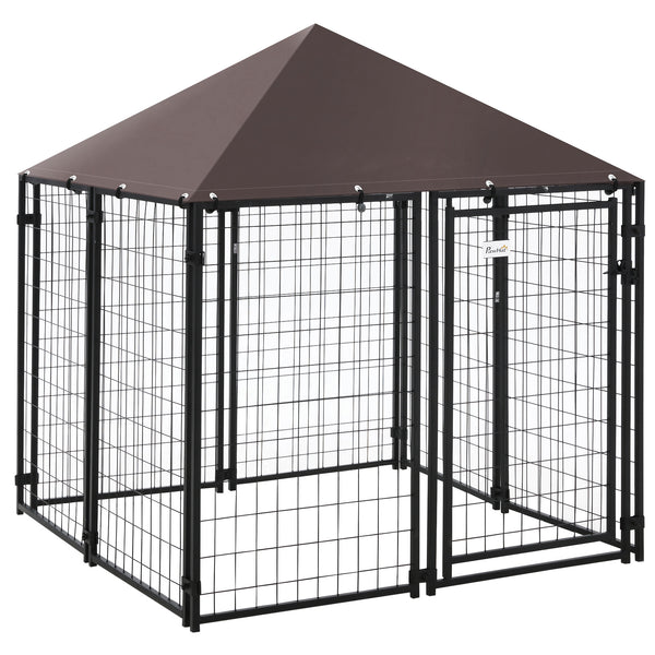 Lockable welded steel outdoor enclosure