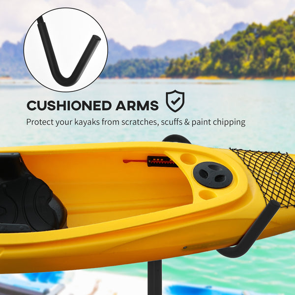 Freestanding kayak storage rack