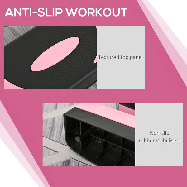 4-6" Adjustable Aerobic Stepper, Pink