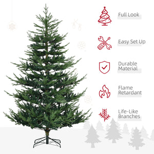 7.5ft Artificial Christmas Tree with Metal Base