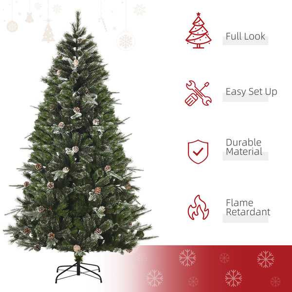 7ft Artificial Christmas Tree with Automatic Opening