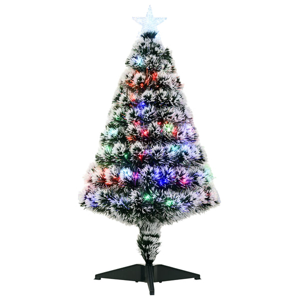3ft LED Fiber Optic Pre-Lit Christmas Tree with Stand