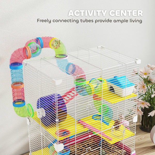 5-level pink cage for small hamsters and gerbils