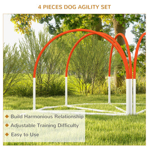 Obstacle course with carrying bag, orange