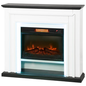 41 inch Electric Fireplace with Mantel, 1400W with 3D Flame Effect
