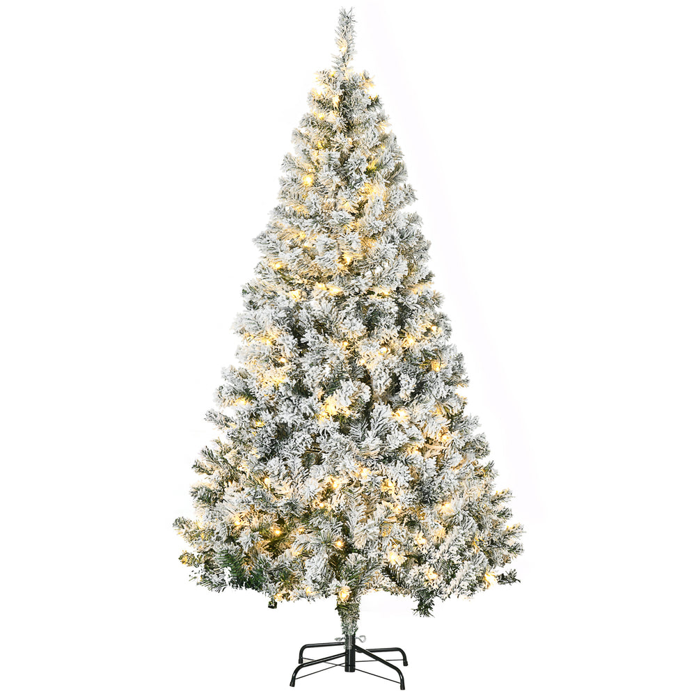 6ft Pre-Lit Artificial Christmas Tree with Warm White LED Light