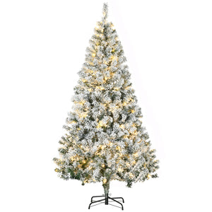 6ft Pre-Lit Artificial Christmas Tree with Warm White LED Light